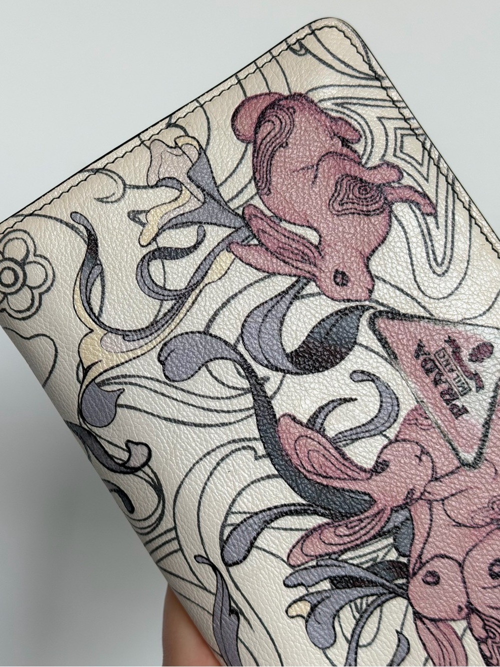 Prada & JAMES JEAN Rabbit Print Chain Crossbody Bag - Picture 13 of 15